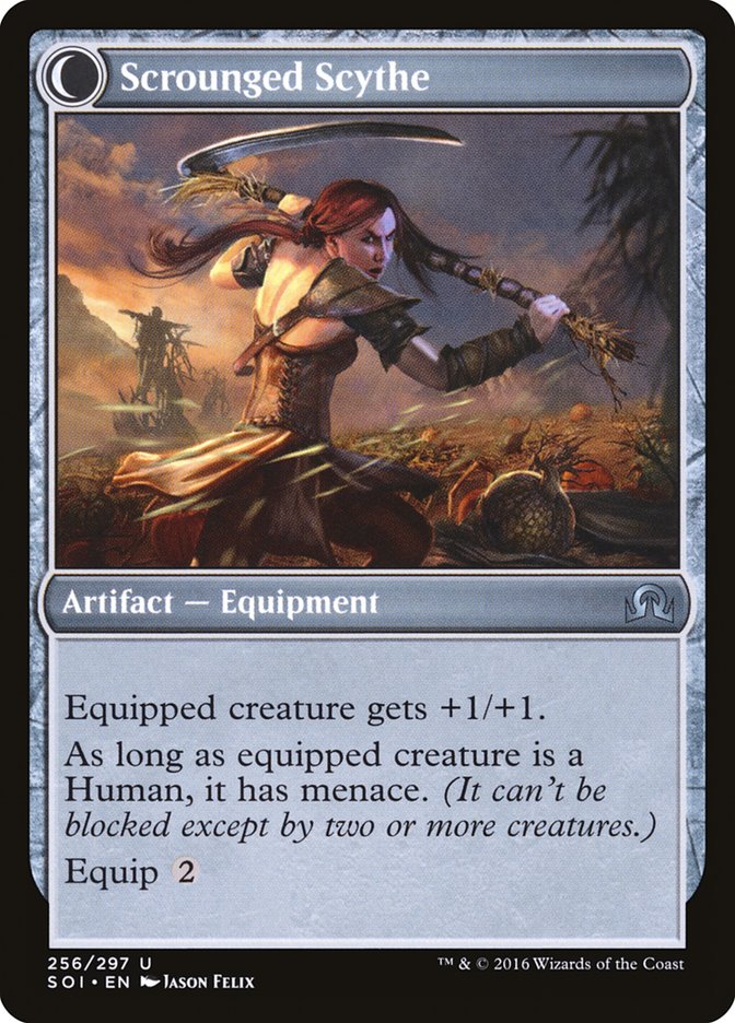 Harvest Hand // Scrounged Scythe (256) Foil - Shadows over Innistrad