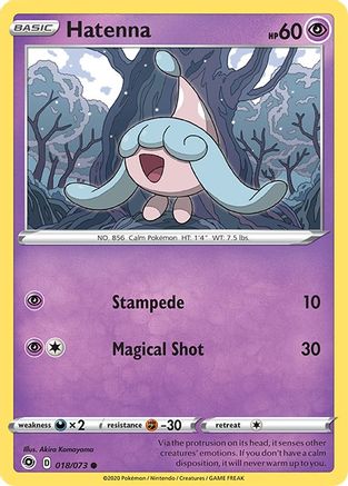 Hatenna (18) Reverse Holofoil - Champions Path