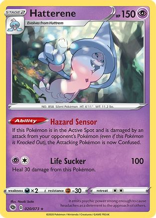Hatterene (20) Reverse Holofoil - Champions Path