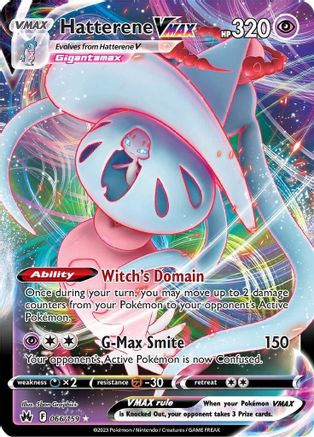 Hatterene VMAX (66) Holofoil - Crown Zenith