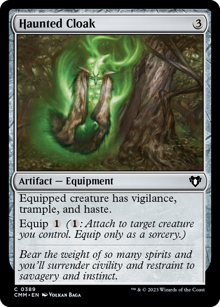 Haunted Cloak (389) Foil - Commander Masters