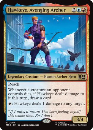 Hawkeye, Avenging Archer (084) Foil - Commander: Marvel Super Heroes