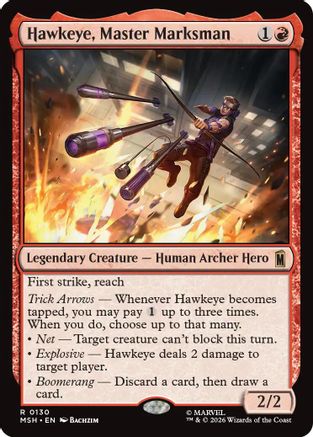 Hawkeye, Master Marksman (130) Foil - Marvel Super Heroes