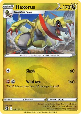 Haxorus (112) Reverse Holofoil - Brilliant Stars