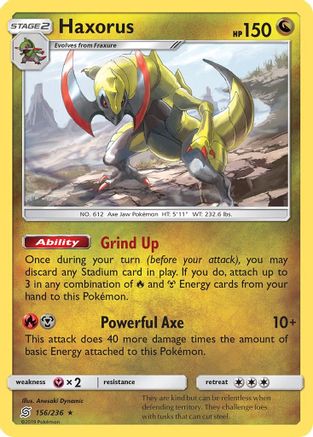Haxorus (156) Reverse Holofoil - Unified Minds