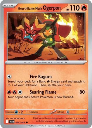 Hearthflame Mask Ogerpon (44) - Destined Rivals