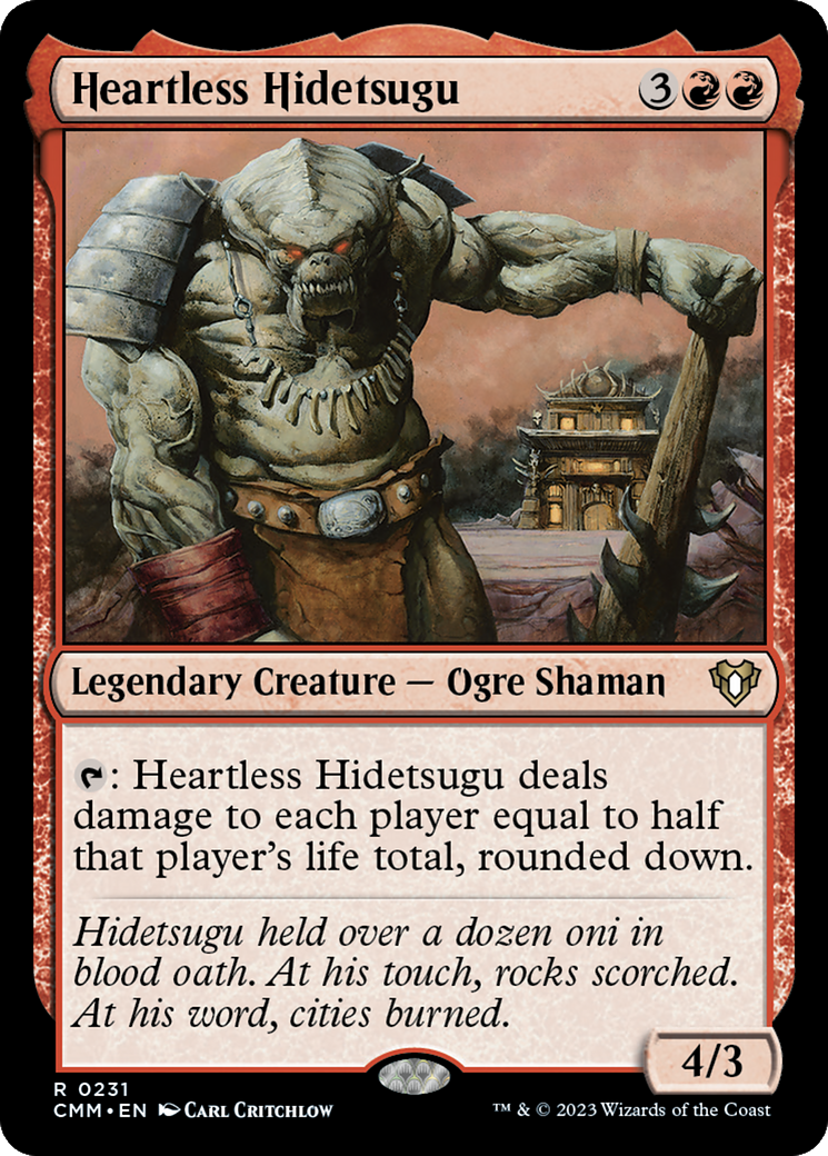 Heartless Hidetsugu (231) Foil - Commander Masters