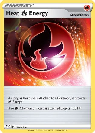 Heat R Energy (174) Reverse Holofoil - Darkness Ablaze