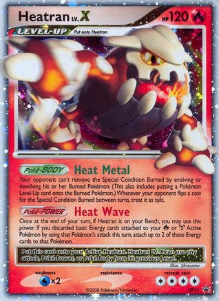 Heatran LV.X (DP31) Holofoil - Black Star Promos