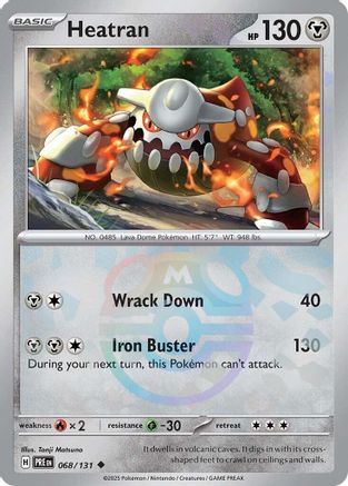 Heatran (Master Ball Pattern) (68) Reverse Holofoil - Prismatic Evolutions