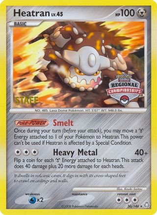 Heatran (Regional Championships) [Staff] (30) - League & Championship Cards