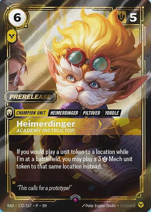 Heimerdinger, Academy Instructor (132) Foil - Riftbound Promotional Cards