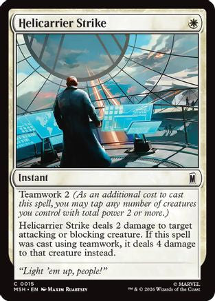 Helicarrier Strike (015) Foil - Marvel Super Heroes