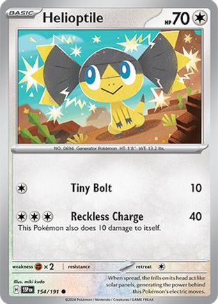 Helioptile (154) Reverse Holofoil - Surging Sparks