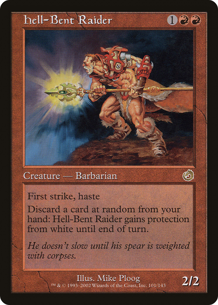 Hell-Bent Raider (101) Foil - Torment