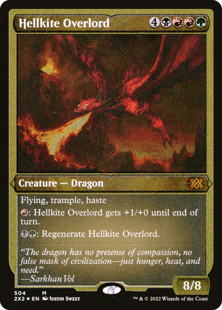 Hellkite Overlord (504) Etched Foil - Double Masters 2022