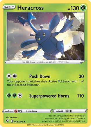 Heracross (6) Reverse Holofoil - Rebel Clash