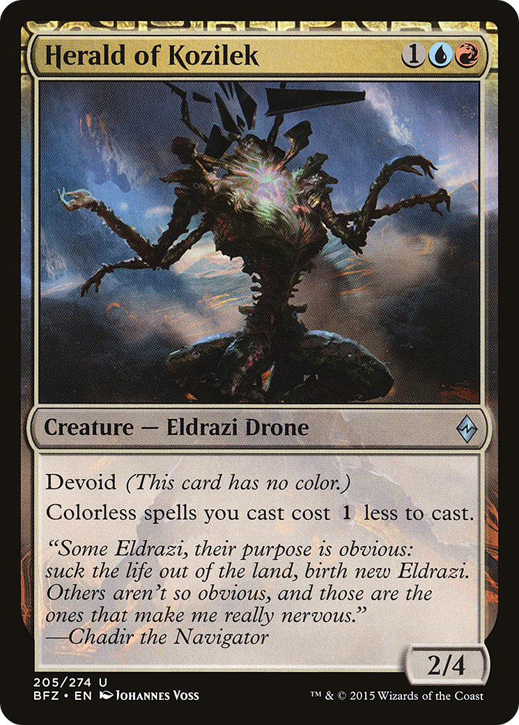 Herald of Kozilek (205) Foil - Battle for Zendikar