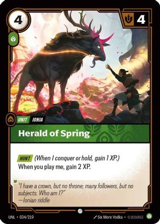 Herald of Spring (034) Foil - Unleashed