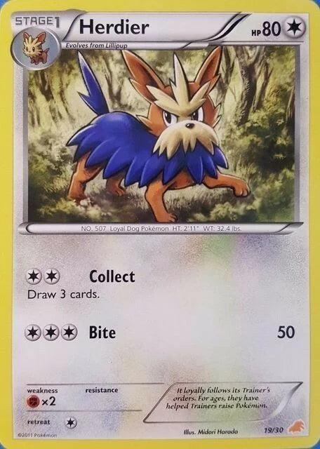 Herdier (19) - Trainer Kit: Excadrill & Zoroark