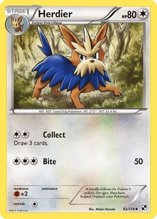 Herdier (82) Reverse Holofoil - Black & White