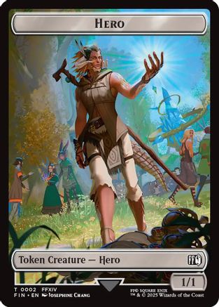 Hero // Treasure Double-Sided Token (2 // 23) Foil - FINAL FANTASY