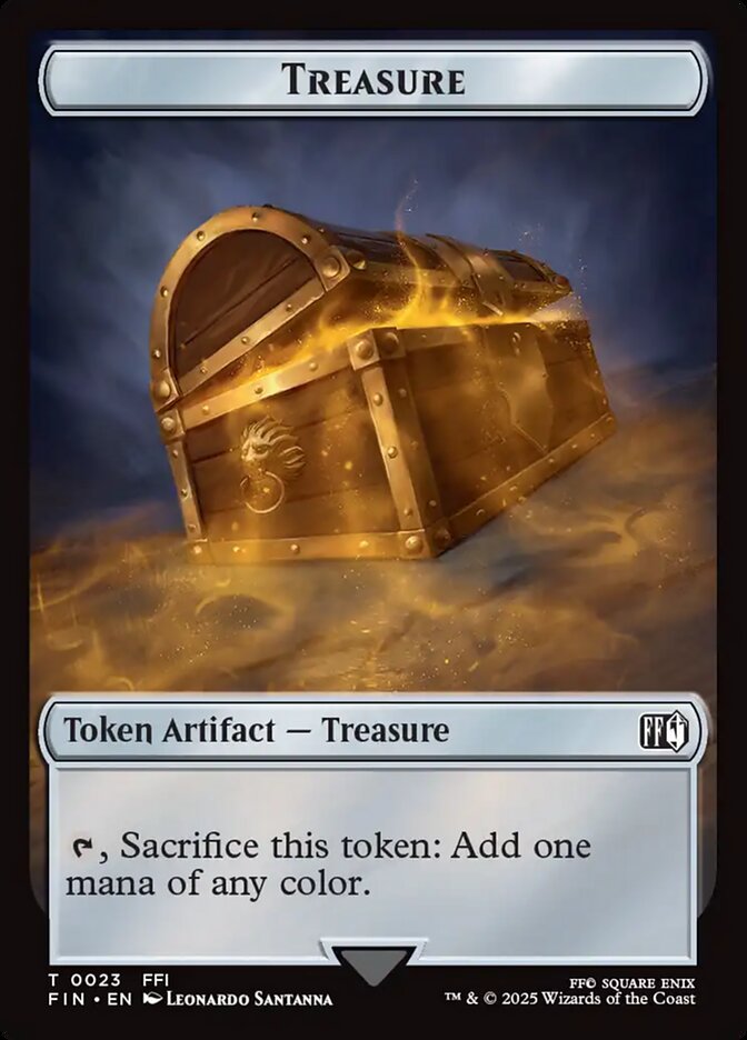 Hero // Treasure Double-Sided Token (9 // 23) Foil - FINAL FANTASY