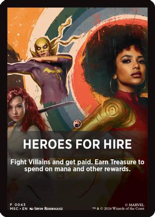 Heroes For Hire (Jumpstart Front Card) (043) - Commander: Marvel Super Heroes