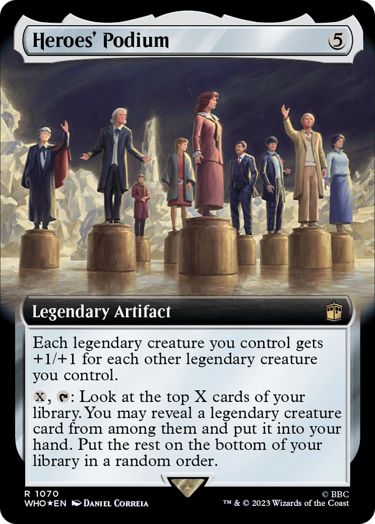 Heroes' Podium (Extended Art) (1070) Surge Foil - Doctor Who