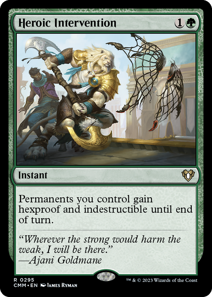 Heroic Intervention (295) Foil - Commander Masters