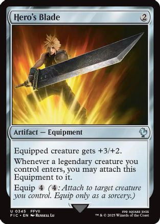 Hero's Blade (345) Surge Foil - Commander: FINAL FANTASY
