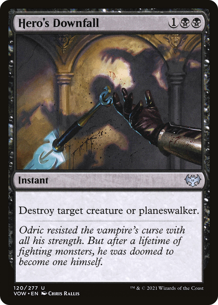 Hero's Downfall (120) - Innistrad: Crimson Vow Foil