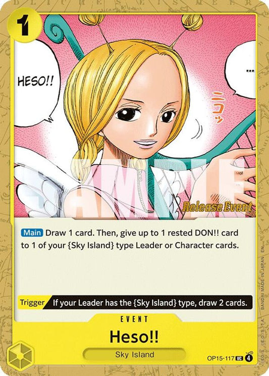 Heso!! (OP15-117) Release Event Cards