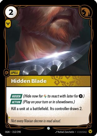 Hidden Blade (213) Foil - Origins