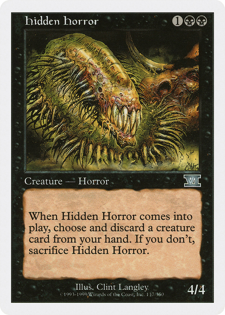 Hidden Horror (137) - Classic Sixth Edition