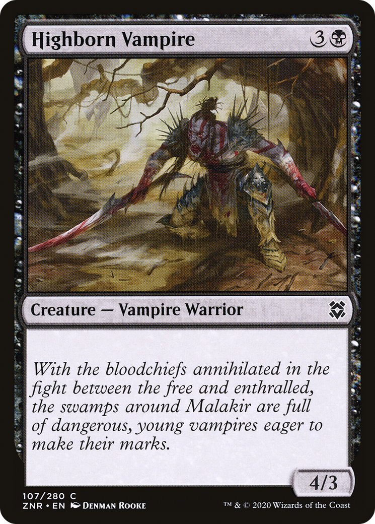 Highborn Vampire (107) - Zendikar Rising Foil