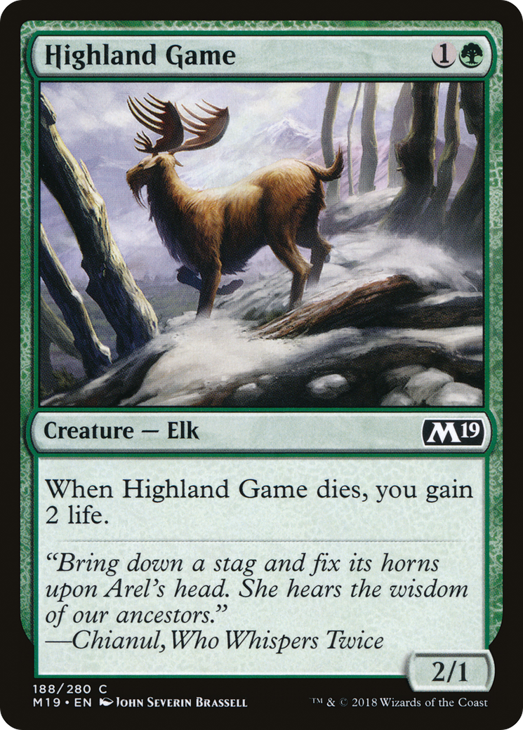 Highland Game (188) - Core Set 2019 Foil