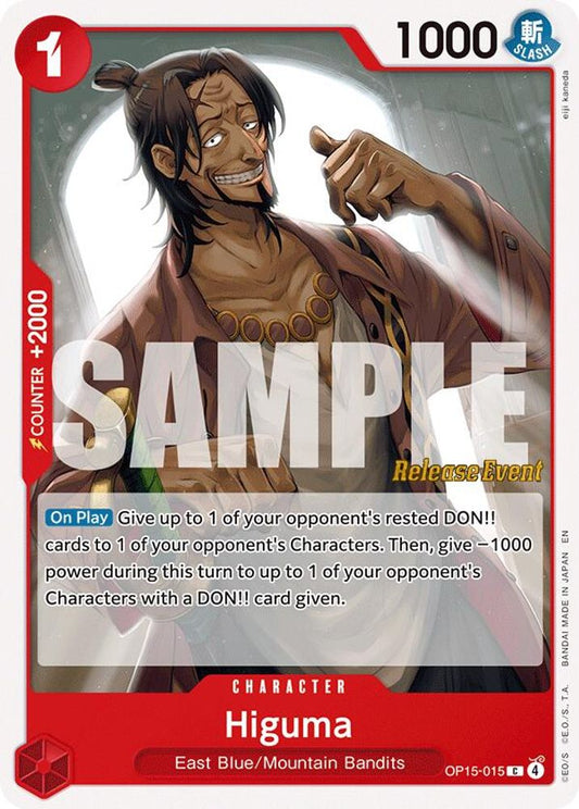 Higuma (OP15-015) Release Event Cards