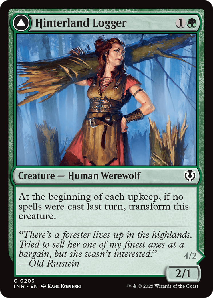 Hinterland Logger // Timber Shredder (203) - Innistrad Remastered