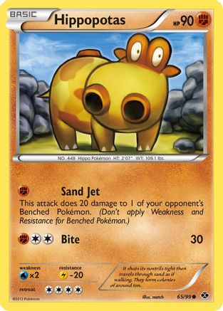 Hippopotas (65) Reverse Holofoil - Next Destinies