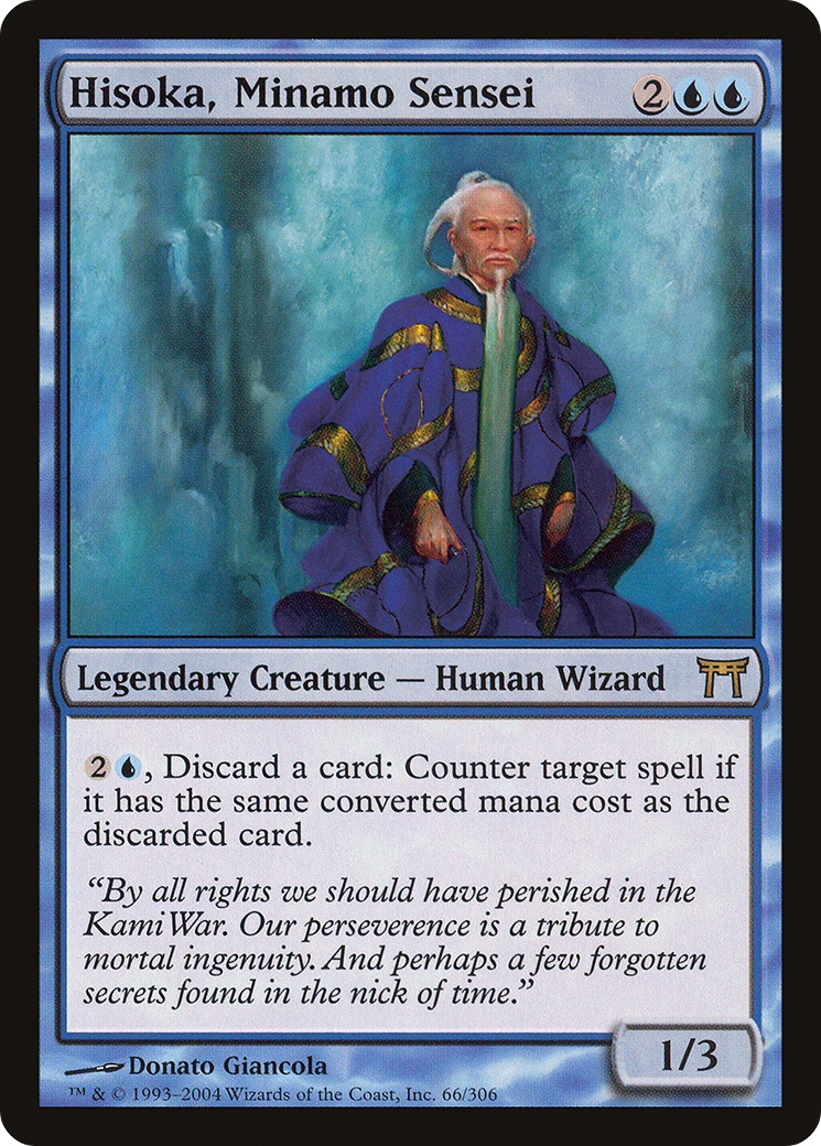 Hisoka, Minamo Sensei (066) - Champions of Kamigawa