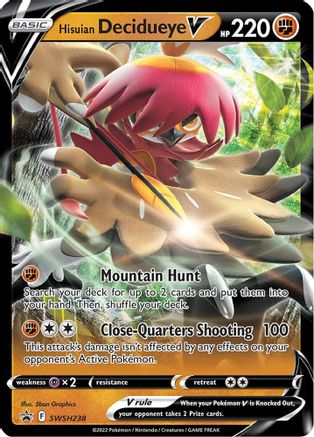 Hisuian Decidueye V (SWSH238) Holofoil - Black Star Promos