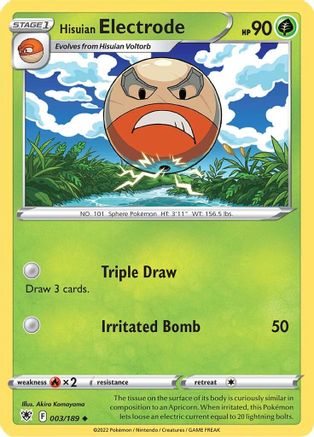 Hisuian Electrode (3) Reverse Holofoil - Astral Radiance