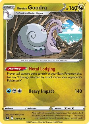 Hisuian Goodra (134) Reverse Holofoil - Lost Origin