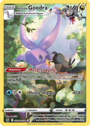 Hisuian Goodra (GG21) Holofoil - Crown Zenith