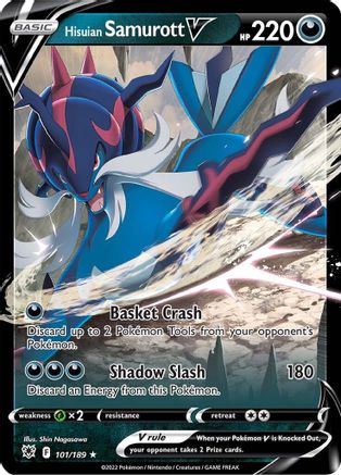 Hisuian Samurott V (101) Holofoil - Astral Radiance
