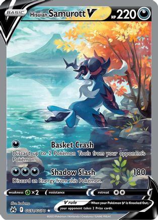 Hisuian Samurott V (Alternate Full Art) (GG51) Holofoil - Crown Zenith