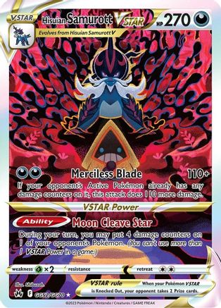 Hisuian Samurott VSTAR (Alternate Full Art) (GG52) Holofoil - Crown Zenith
