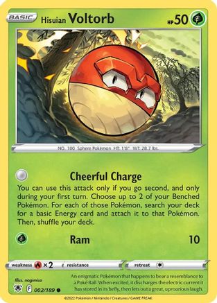 Hisuian Voltorb (Cosmos Holo) (Deck Exclusives) (2) Holofoil - Astral Radiance