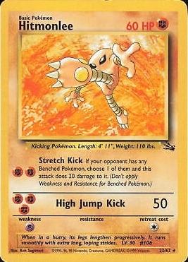 Hitmonlee (22) (Unlimited) - Fossil